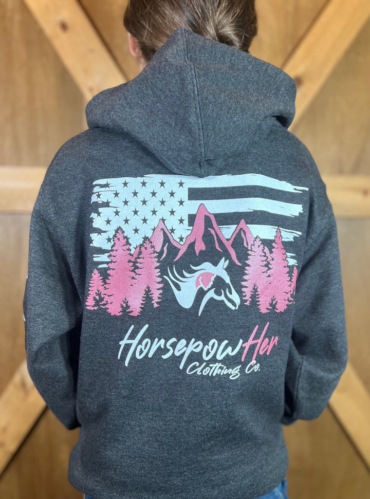 HorsepowHer Freedom Youth Hoodie