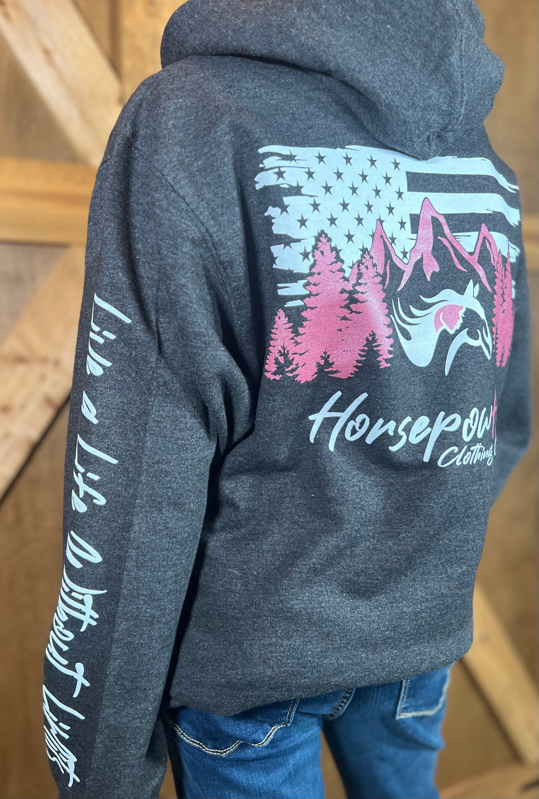 HorsepowHer Freedom Youth Hoodie